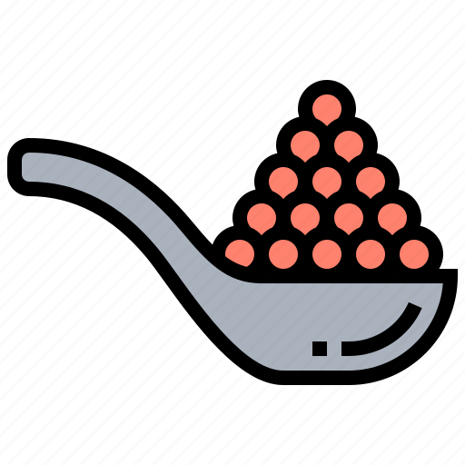 Caviar, eggs, fish, spoon, sturgeon icon - Download on Iconfinder