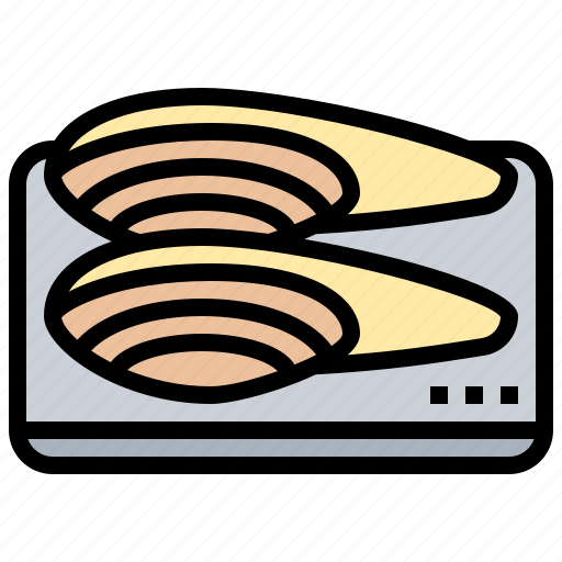 Clam, cuisine, geoduck, pacific, seafood icon - Download on Iconfinder