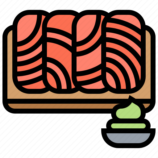 Culinary, fillet, salmon, sashimi, seafood icon - Download on Iconfinder