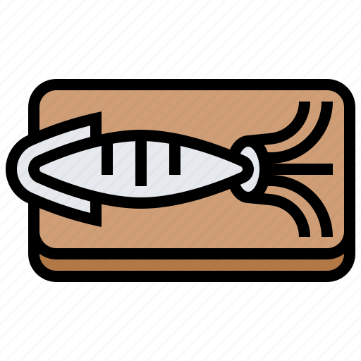 Cooked, delicious, dinner, seafood, squid icon - Download on Iconfinder