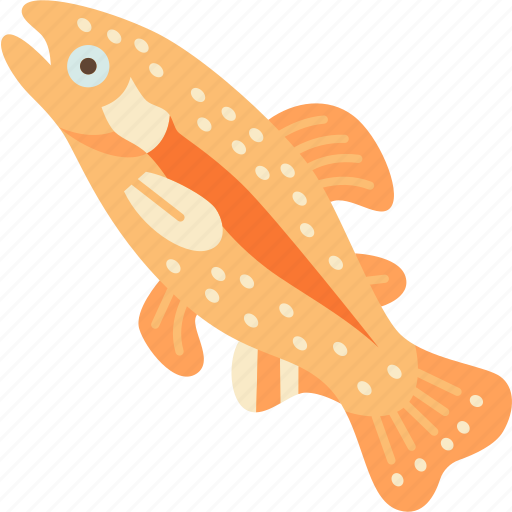 Trout, fish, seafood, river, nature icon - Download on Iconfinder