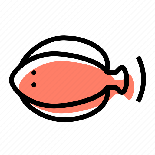 Flatfish, fish, seafood, flounder icon - Download on Iconfinder