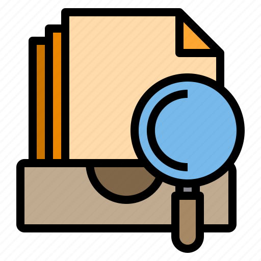 Archive, document, file, find, search icon - Download on Iconfinder