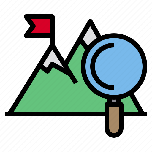 Camping, holiday, mountain, search, travel, win icon - Download on Iconfinder