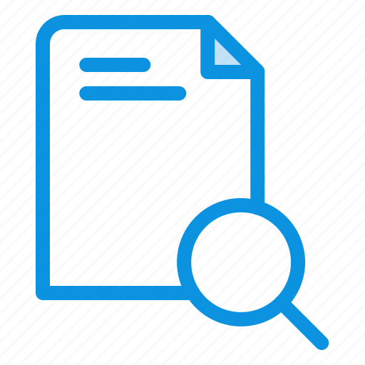 Document, file, research, search icon - Download on Iconfinder