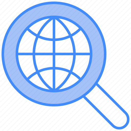 Globe, lense, search, tool, world icon - Download on Iconfinder