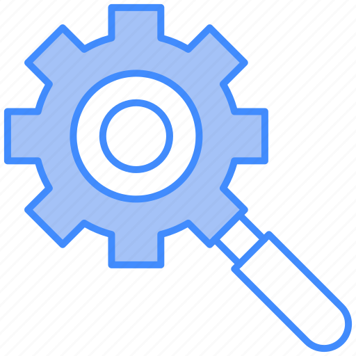 Gear, lense, search, setting, tool icon - Download on Iconfinder