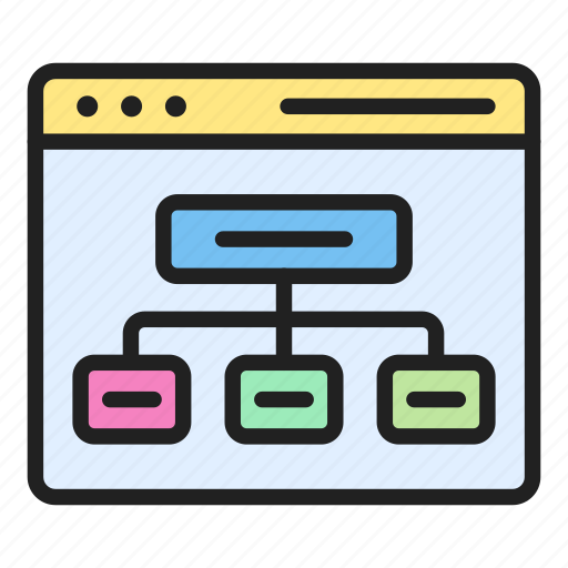 Sitemap, flowchart, hierarchy, scheme icon - Download on Iconfinder