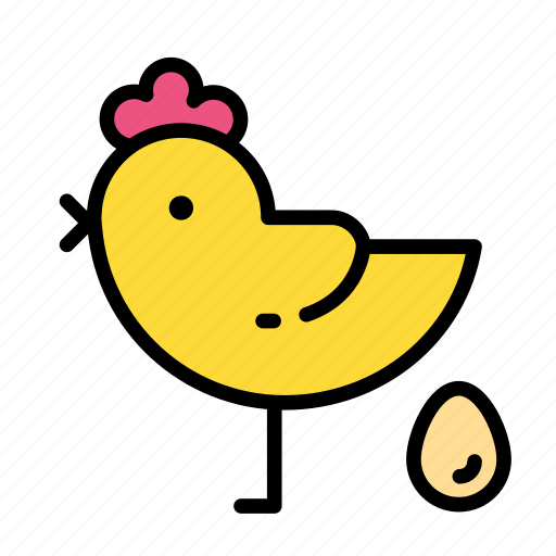 Chicken, egg, relaxation, seasonal, vacation icon - Download on Iconfinder