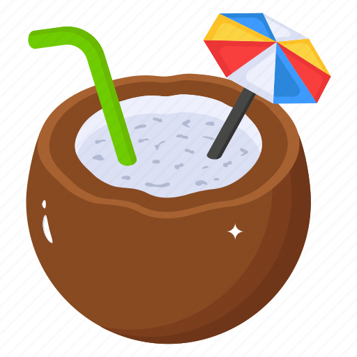 Beach drink, coconut water, coconut drink, beverage, summer drink icon - Download on Iconfinder