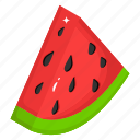 fruit, watermelon slice, watermelon, healthy food, organic diet