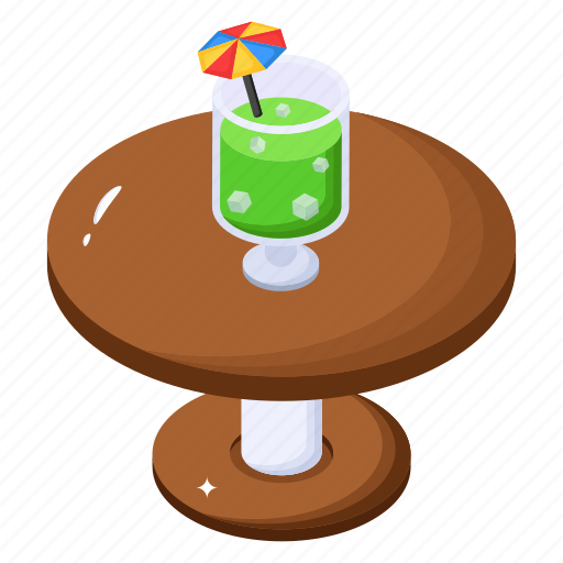 Table, summer drink, beverage, cocktail, mocktail icon - Download on Iconfinder
