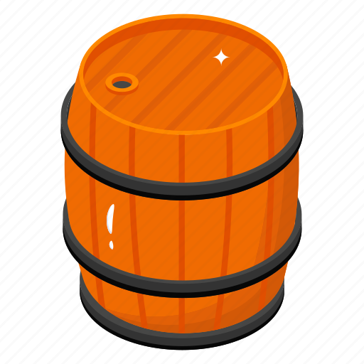 Wooden barrel, wine cask, barrel, keg, wooden cask icon - Download on Iconfinder