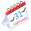 halloween calendar, halloween date, halloween reminder, halloween day, yearbook 