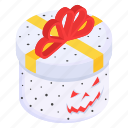 present, halloween gift, halloween box, surprise, wrapped box