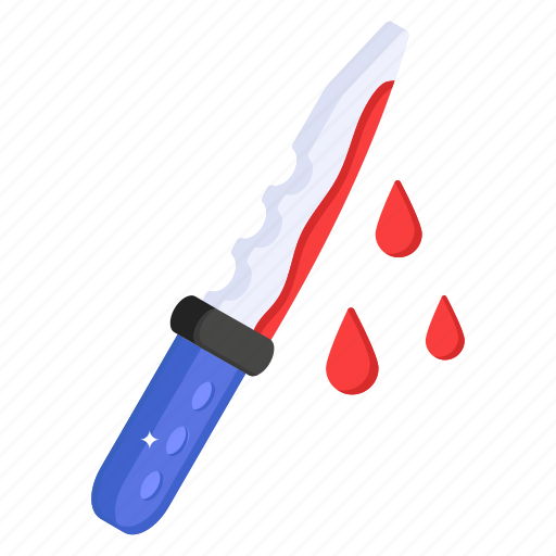 Murder tool, bloody knife, stab, knife, bayonet icon - Download on Iconfinder