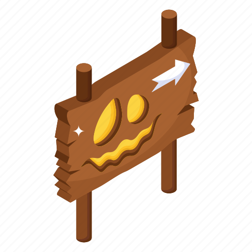 Signboard, halloween board, road board, signpost, guidepost icon - Download on Iconfinder