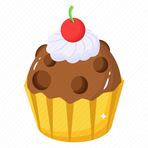 Chocolate cupcake, muffin, cupcake, sweet, dessert icon - Download on Iconfinder