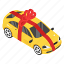 car surprise, car present, car gift, vehicle, new car