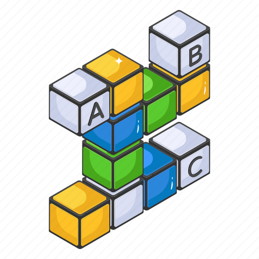 Blocks game, alphabet blocks, abc blocks, plaything, game icon - Download on Iconfinder