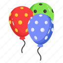 helium balloons, easter balloons, balloons, decorations, celebrations