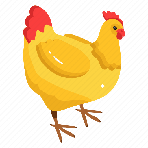 Chicken, hen, poultry, fowl, rooster icon - Download on Iconfinder