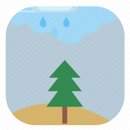 Field, fir, nature, season, tree icon - Download on Iconfinder