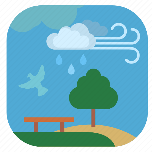 Cloud, nature, park, rain, seasons, spring icon - Download on Iconfinder