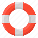 lifebuoy, life preserver, life saver, lifesaver ring, swimming tube