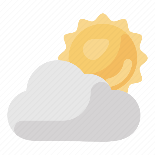Partly, cloudy, weather, partly cloudy weather, increasing clouds, weather forecast, climate icon - Download on Iconfinder