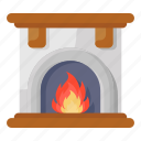 fireplace, fire lamp, bonfire, fire pit, indoor campfire