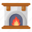 fireplace, fire lamp, bonfire, fire pit, indoor campfire 