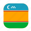 turkic, flag, icon, 2, uzbekistan, country, national, nation, flags, republic, karakalpakstan, world 