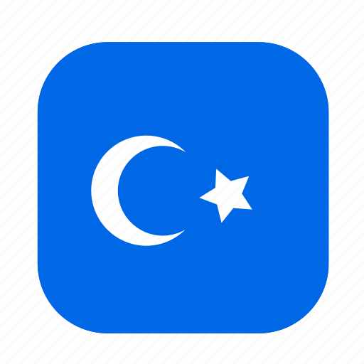 Turkic, flag, national, china, uyghurs, flags, chinese icon - Download on Iconfinder