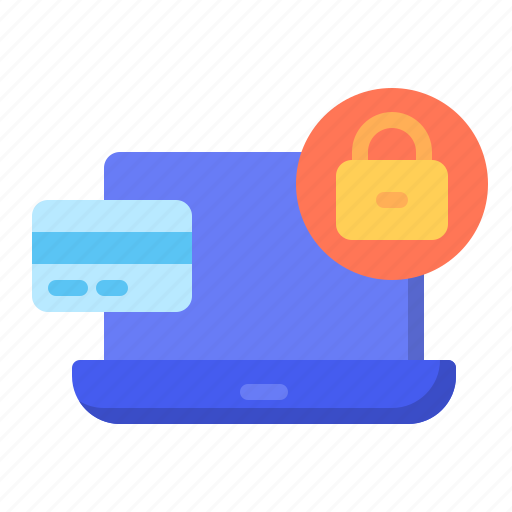 Secure, payment, credit, card, laptop, online, security icon - Download on Iconfinder