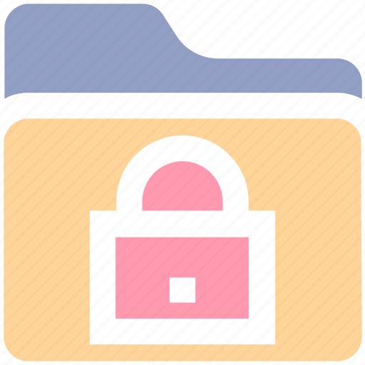 Encryption, files, folder, lock, locked, safety, secured icon - Download on Iconfinder