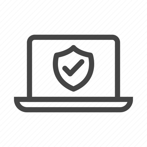 Laptop, lock, protection, safe, secure, security, shield icon - Download on Iconfinder