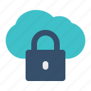 cloud, data, lock, security