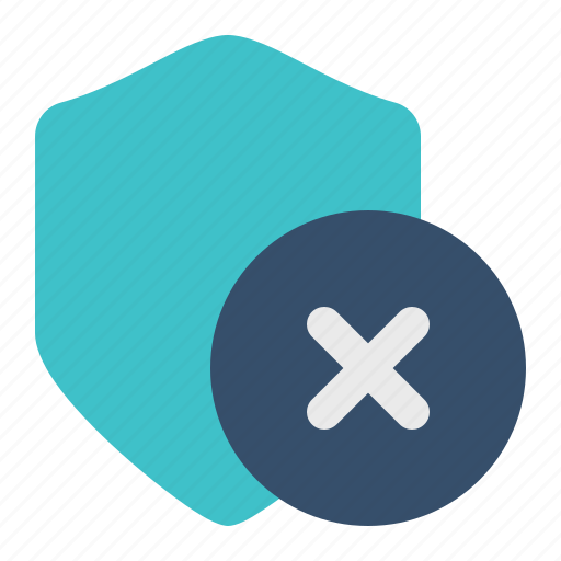 Shield, status, bad, security icon - Download on Iconfinder