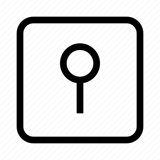 Keyhole square, key hole, protection, safe, lock, security icon - Download on Iconfinder