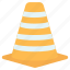 traffic cone, road cone, pylon, road barrier, barricade 