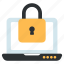 locked laptop, system security, system protection, secure system, secure laptop 
