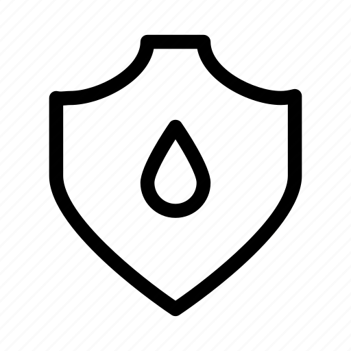 Shield, water, resist, security, protect, protection, secure icon - Download on Iconfinder