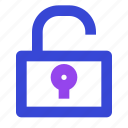 unlock, access, permission, release, open, free