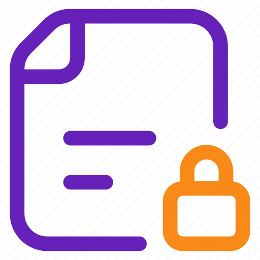 Locked file, secure-file, file-protection, file-security, security icon - Download on Iconfinder