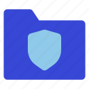 shield, folder