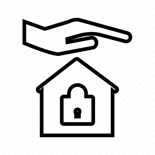 Home protection, locked home, protect home, safe home, secured home, smart home icon - Download on Iconfinder