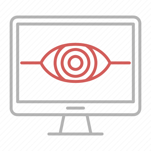 Eye, monitoring, protection, screen, security, surveillance icon - Download on Iconfinder