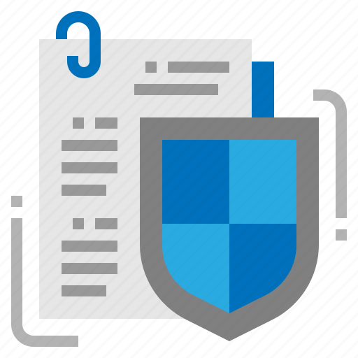 Document, protection, security, shield icon - Download on Iconfinder