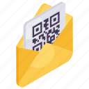 email, mail barcode, correspondence, letter, envelope